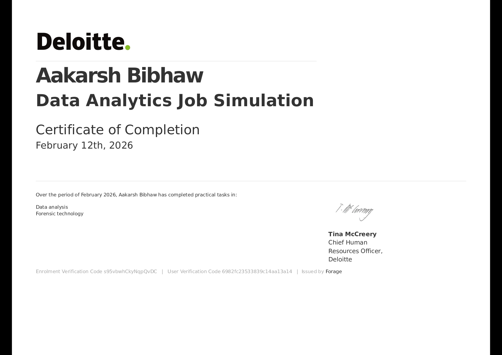 Deloitte: Data Analytics Simulation